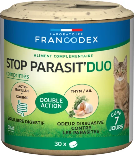 Stop parasit'duo 30 comprimés chat 