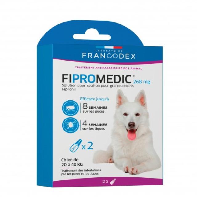 Fipromedic chien 20 à 40kg 2 pipettes